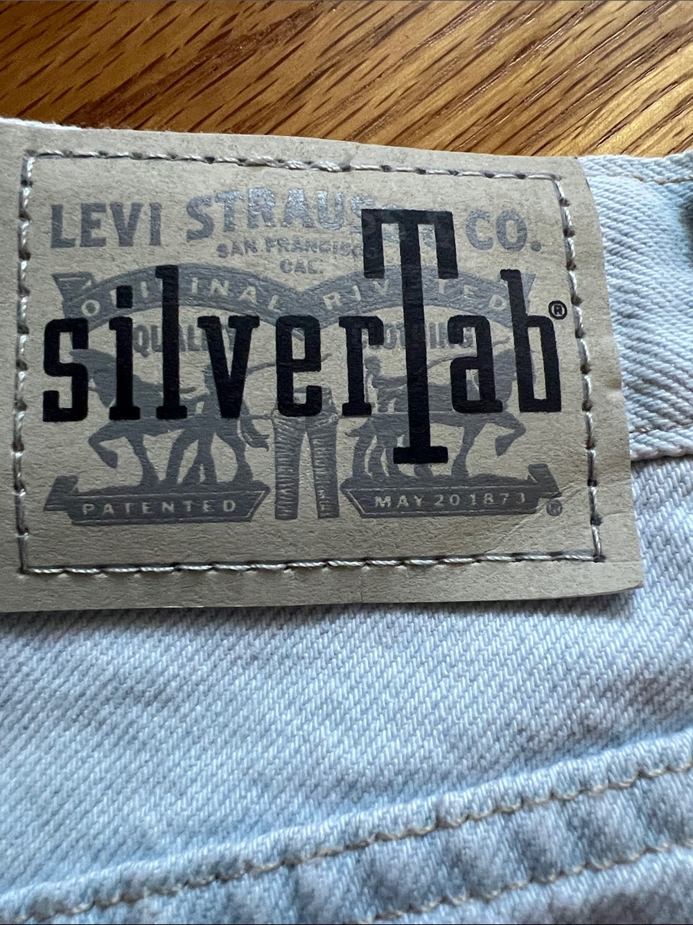 Levi's Pale Blue High-Rise Denim Shorts - Picture 5 of 8